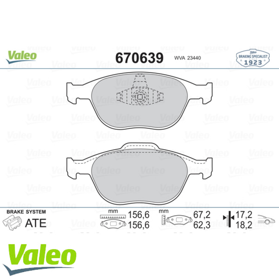 ÖN BALATA CONNECT 6.02=>FOCUS 2.0 cc ( 02/11.04 ) MAZDA 3 ve 5 SERİSİ